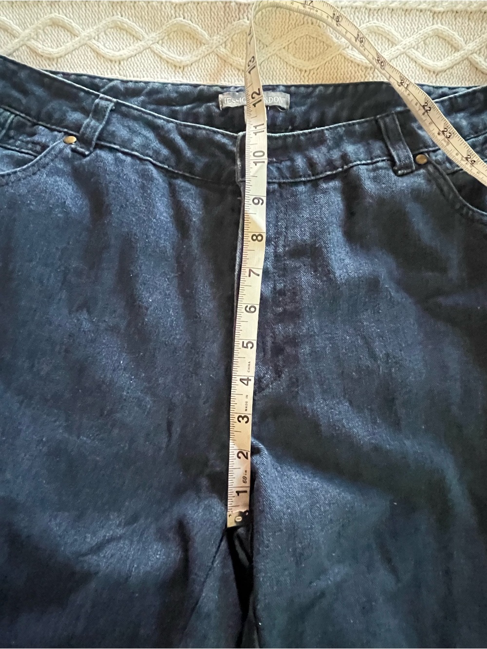 Jessica London Classic Straight Leg Jeans in Dark Blue Women’s Size 16W Petite - Picture 5 of 15